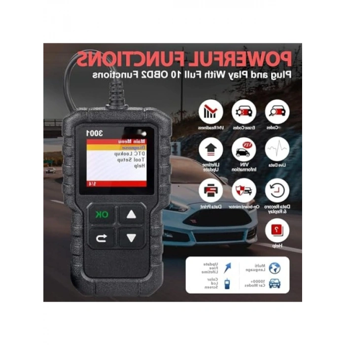 OBDII Araç Arıza Tespit Cihazı - Kablolu