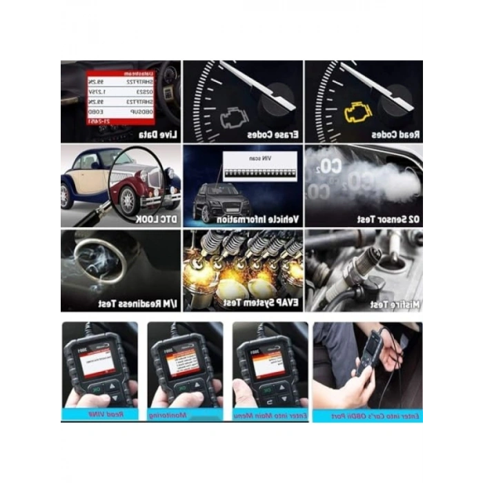 OBDII Araç Arıza Tespit Cihazı - Kablolu