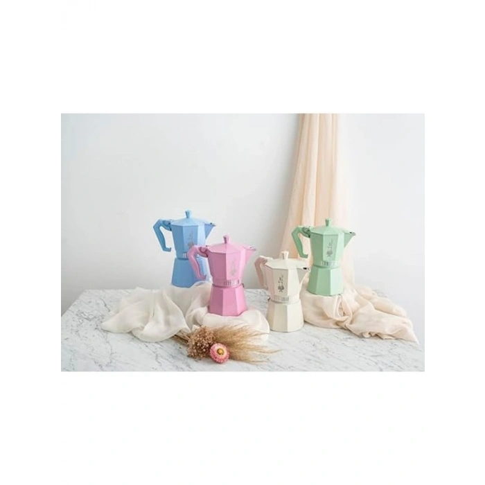 Ocak Üstü Espresso Pişirici, 130ml Kapasite, Pembe Renk