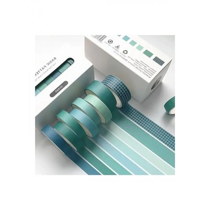 Ocean Temalı 8 Renkli Washi Bant • Sticky Note