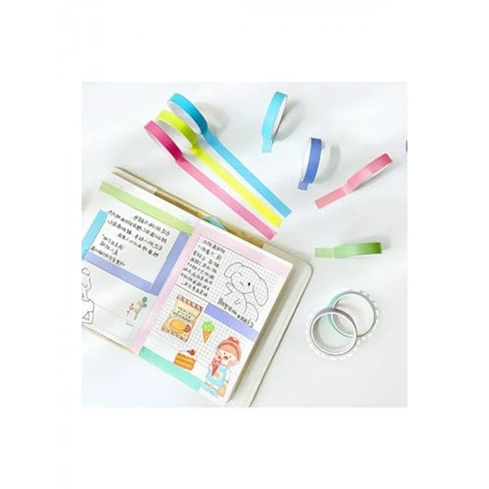 Ocean Temalı 8 Renkli Washi Bant • Sticky Note