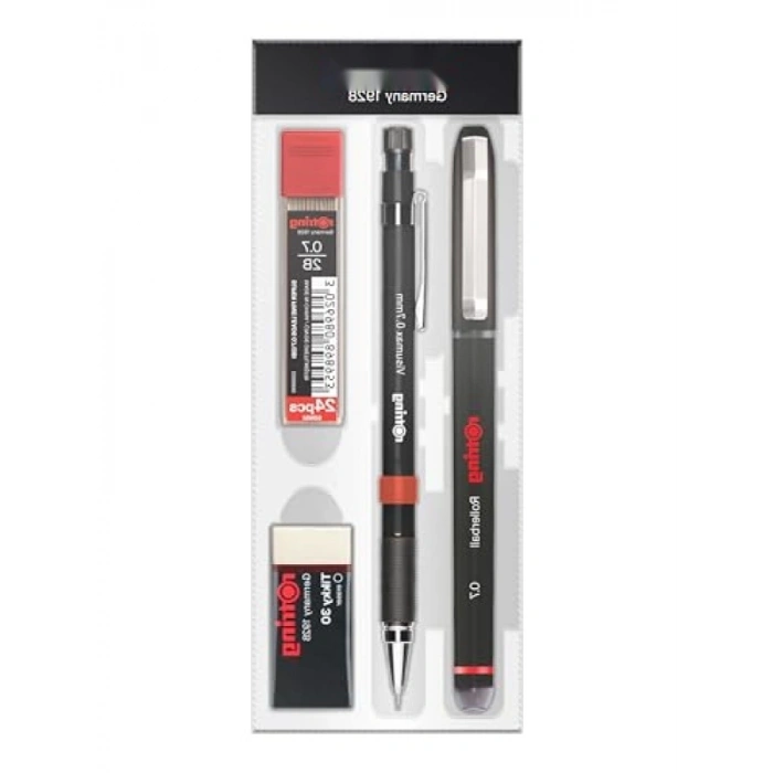 Ofis Seti - 0.7 mm Siyah Renkli Roller Kalemler