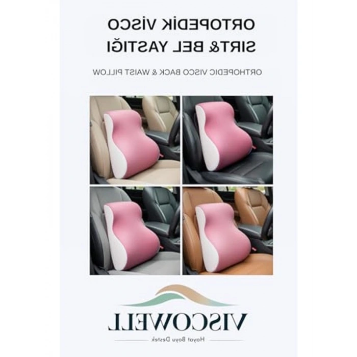 Ofis ve Araç İçin Ortopedik Visco Bel ve Sırt Destek Yastığı