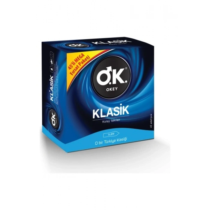 Okey Klasik 45li Prezervatif Avantaj Paketi