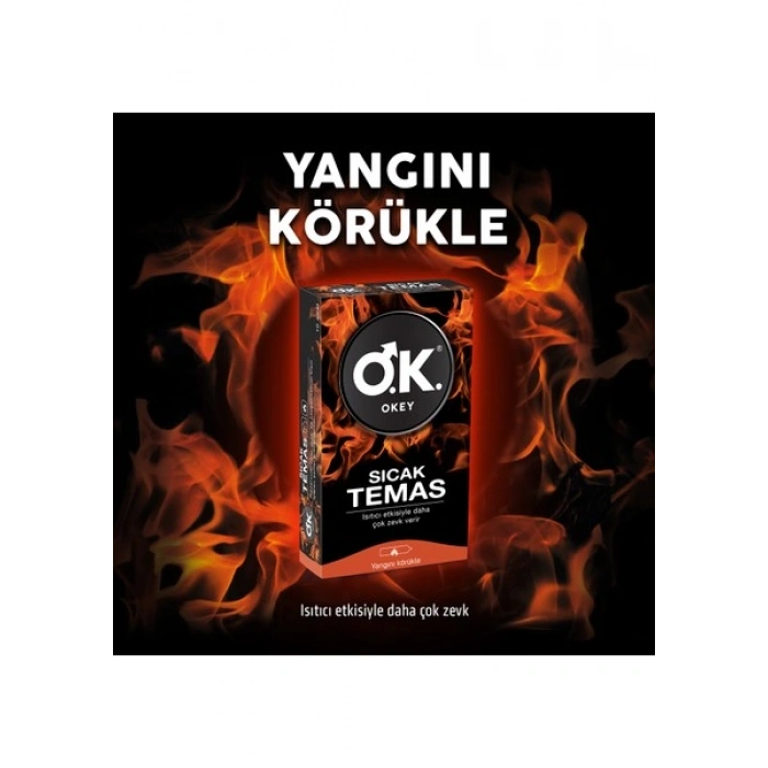 Okey Sıcak Temas Prezervatif 10lu