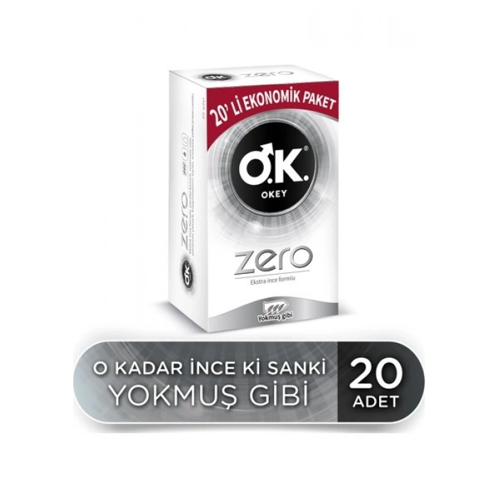 Okey Zero 20li Prezervatif Ekonomik Paket
