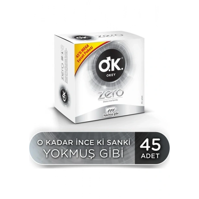 Okey Zero 45li Prezervatif Avantaj Paketi