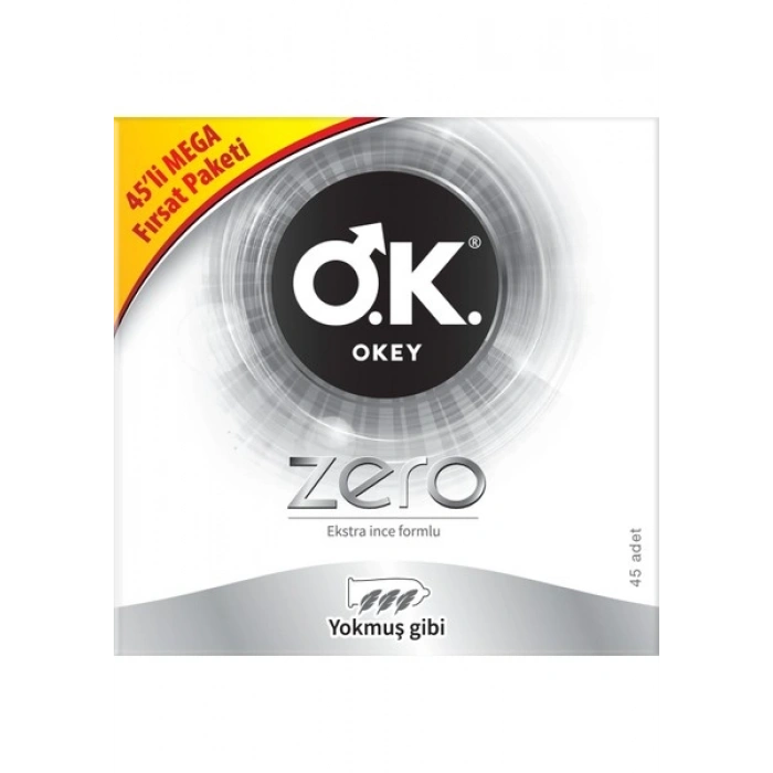 Okey Zero 45li Prezervatif Avantaj Paketi