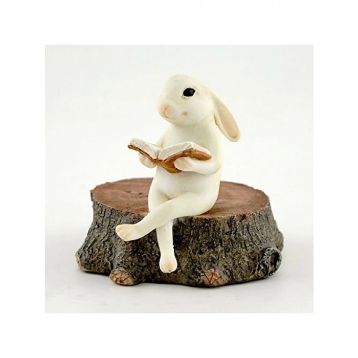 Okuyan Tavşan Kütük Heykeli, 5.7 cm