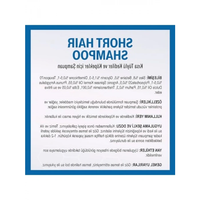 Okyanus Kokulu Kısa Tüylü Şampuan, 400 ML