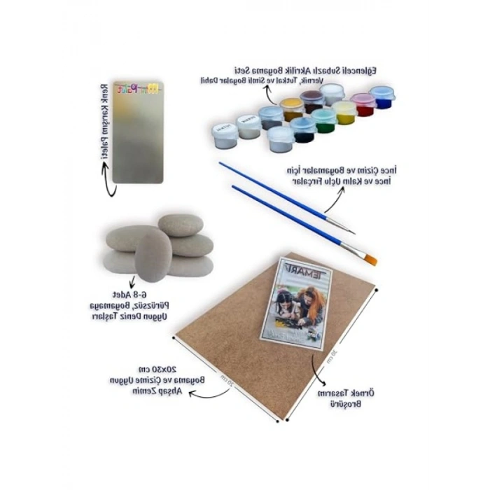 Okyanus Temalı Taş Boyama Etkinlik Seti