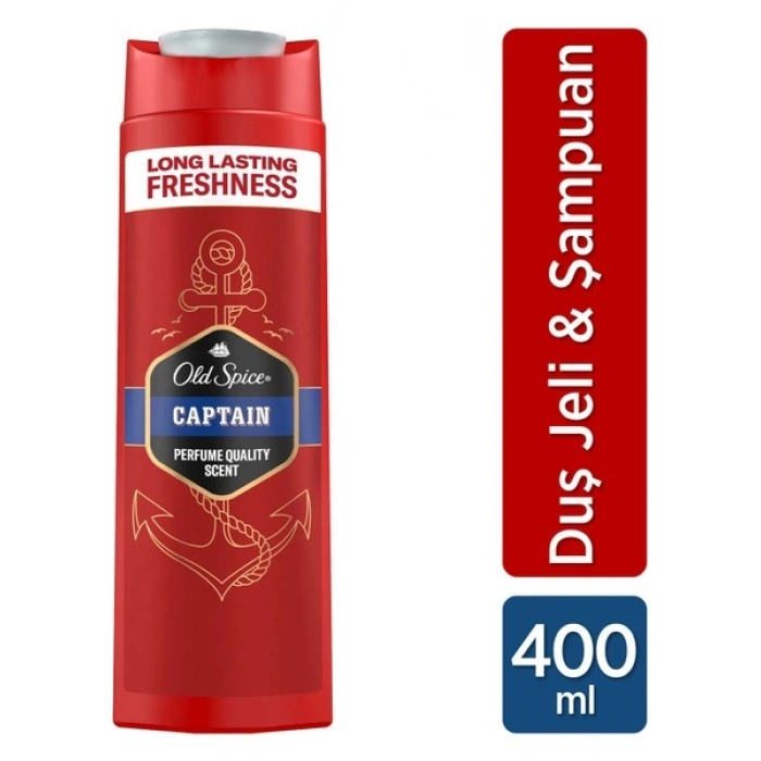 Old Spice Captain Erkek Duş Jeli ve Şampuan 400 ml