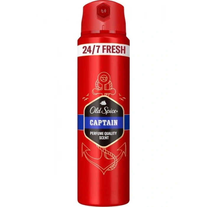 Old Spice Captain Erkek Sprey Vücut Deodorantı 150 ml Ferahlatıcı Koku
