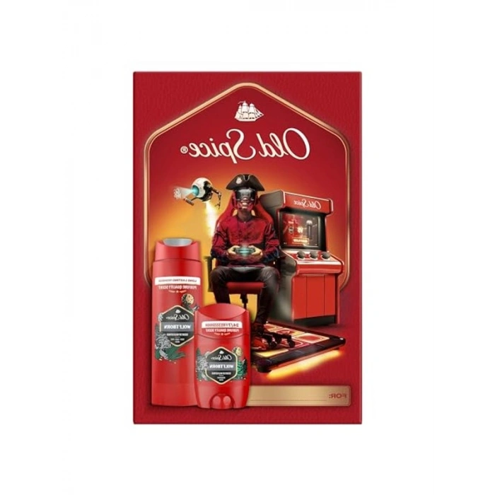 Old Spice Gamer Hediye Seti: Wolfthorn Deodorant Stick 50 ml + Duş Jeli 250ml