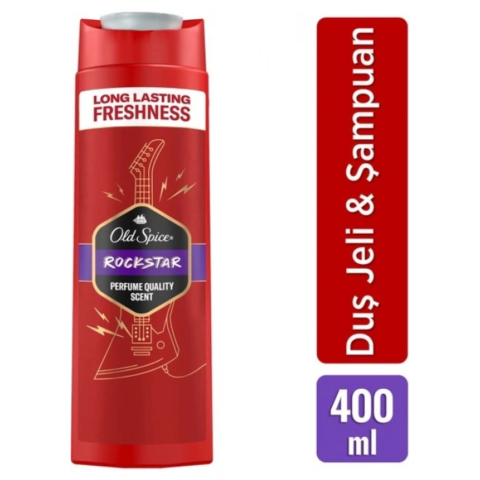 Old Spice Rockstar Erkek Duş Jeli ve Şampuan 400 ml