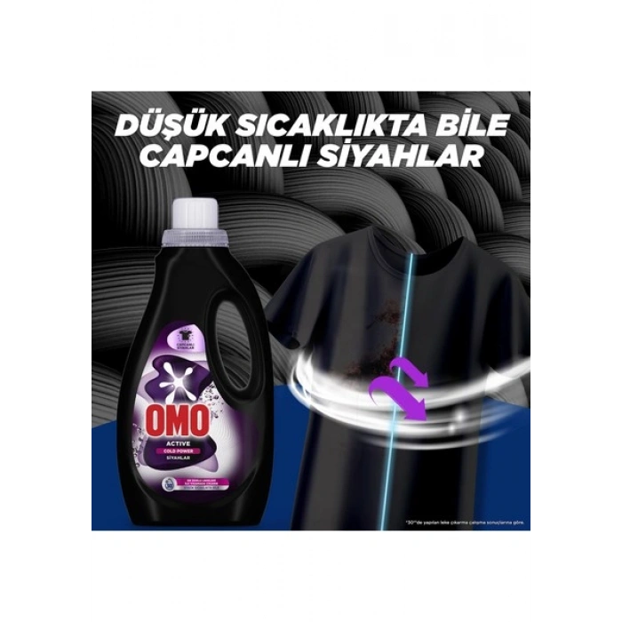Omo Active Cold Power Siyahlar Için Sıvı Deterjan 1500 ml