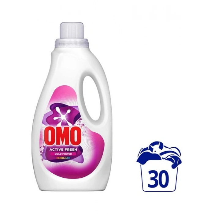 Omo Active Fresh Cold Power Renkliler Için Sıvı Deterjan 1500 ml