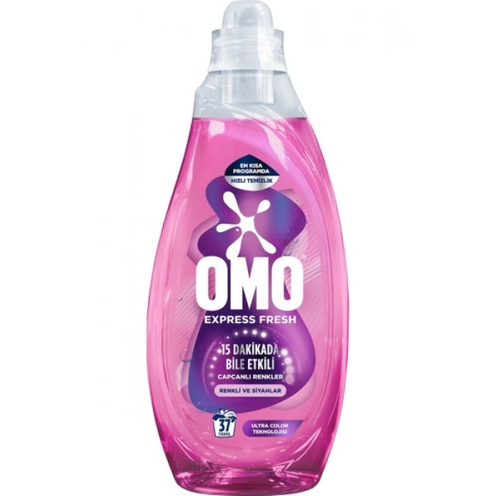 Omo Express Fresh Capcanlı Renkler Renkli ve Siyahlar Sıvı Çamaşır Deterjanı 1480 ml