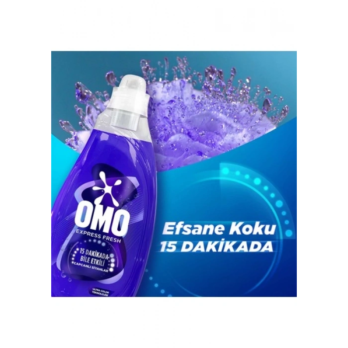 Omo Express Fresh Capcanlı Siyahlar Sıvı Çamaşır Deterjanı 1480 ml