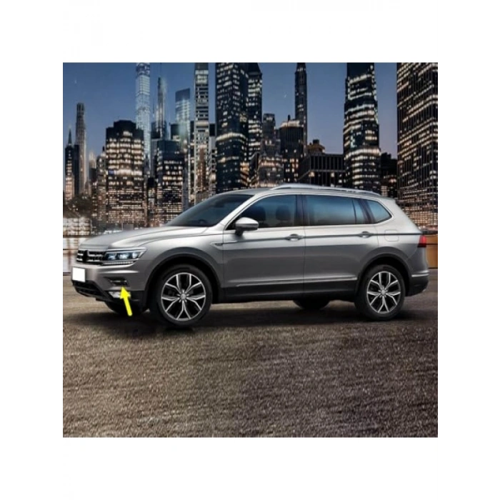 Ön Tampon Sağ Süs Kapağı, Sensörlü Kromlu Uyumlu Parça (VW Tiguan 2016-2020)