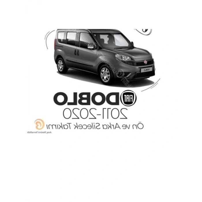Ön ve Arka Silecek Seti, Fiat Doblo 2011-2020 Uyumlu