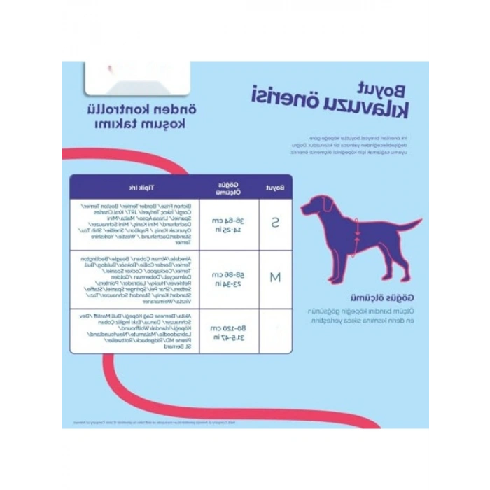 Önden Kontrollü Orta Boy Göğüs Tasması