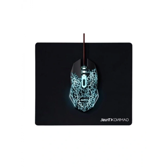 Optik USB Mouse ve Mousepad Seti - Siyah