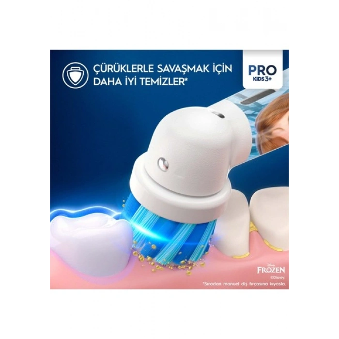Oral-B Çocuk Şarjlı/Elektrikli Diş Fırçası Frozen D100
