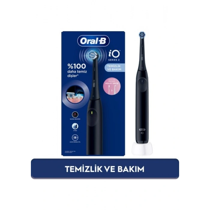 Oral-B iO 2 Şarjlı Diş Fırçası – Gece Siyahı