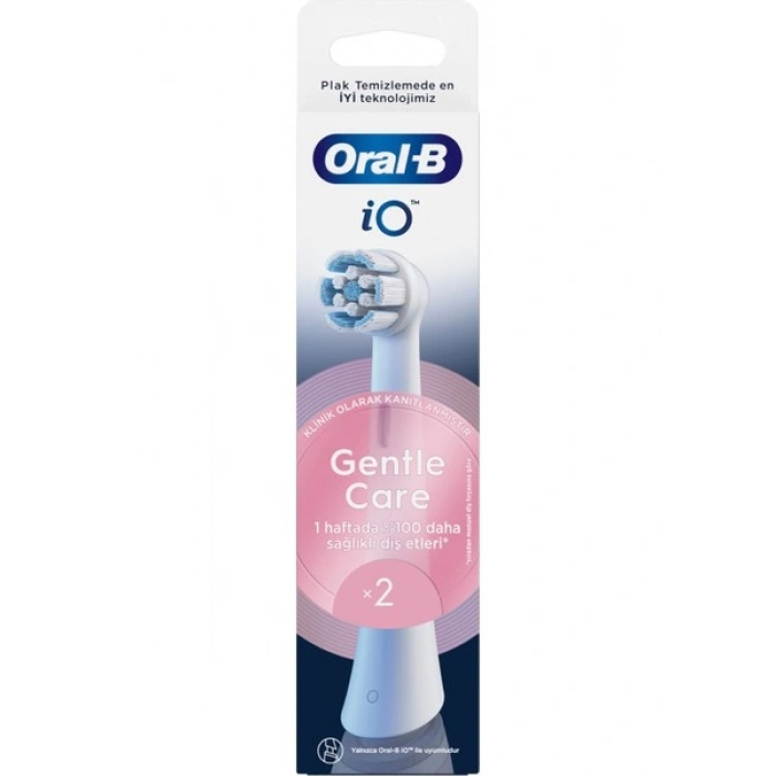 Oral-B iO Gentle Care Beyaz Diş Fırçası Yedek Başlığı 2 Adet