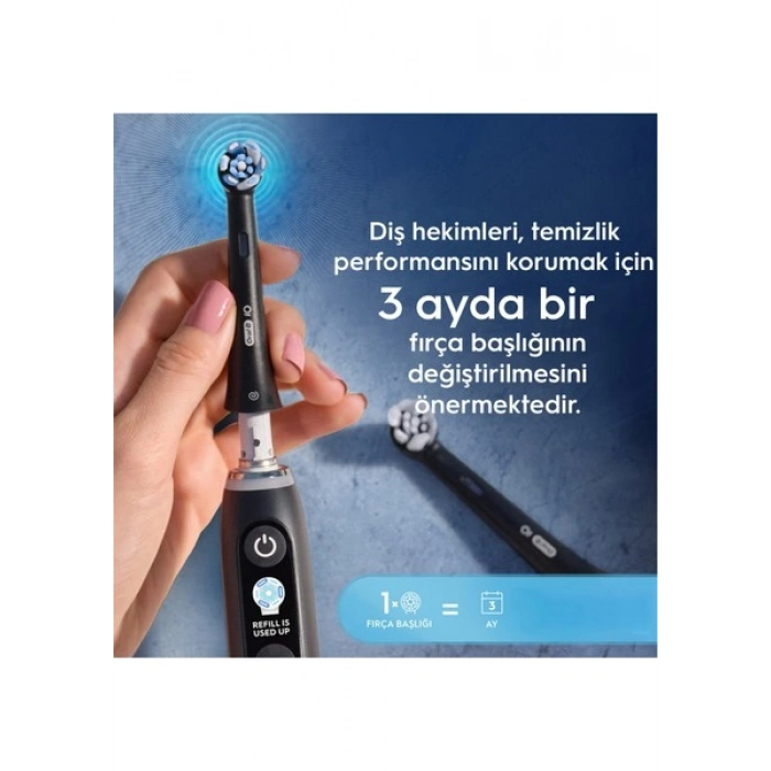 Oral-B iO Ultimate Clean Siyah Diş Fırçası Yedek Başlığı 2 Adet
