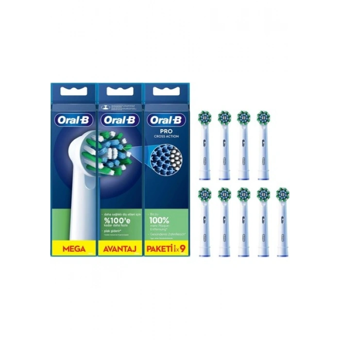 Oral-B Pro Cross Action 9lu Diş Fırçası Yedek Başlığı EB50