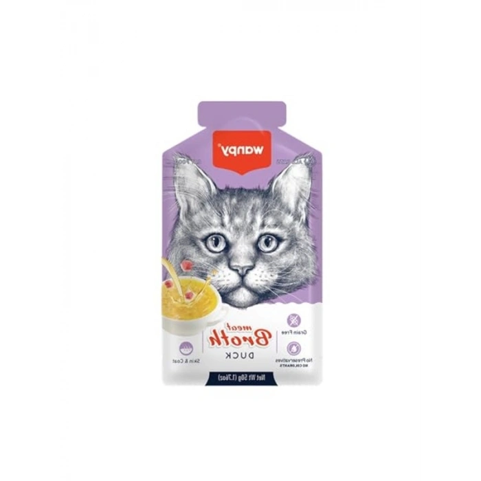 Ördek Eti Çorbası, Kediler İçin 50g Tekli Paket