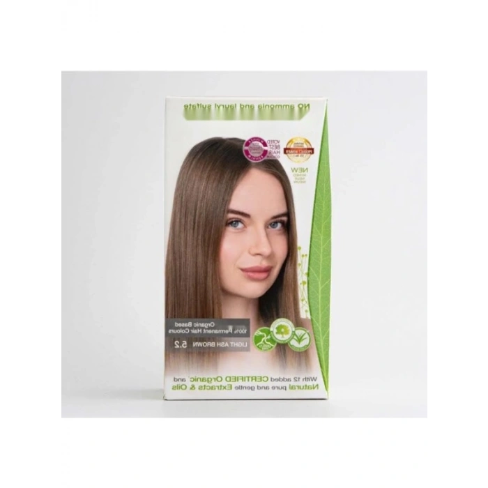 Organik İçerikli Saç Boyası 5.2 Açık Küllü Kumral