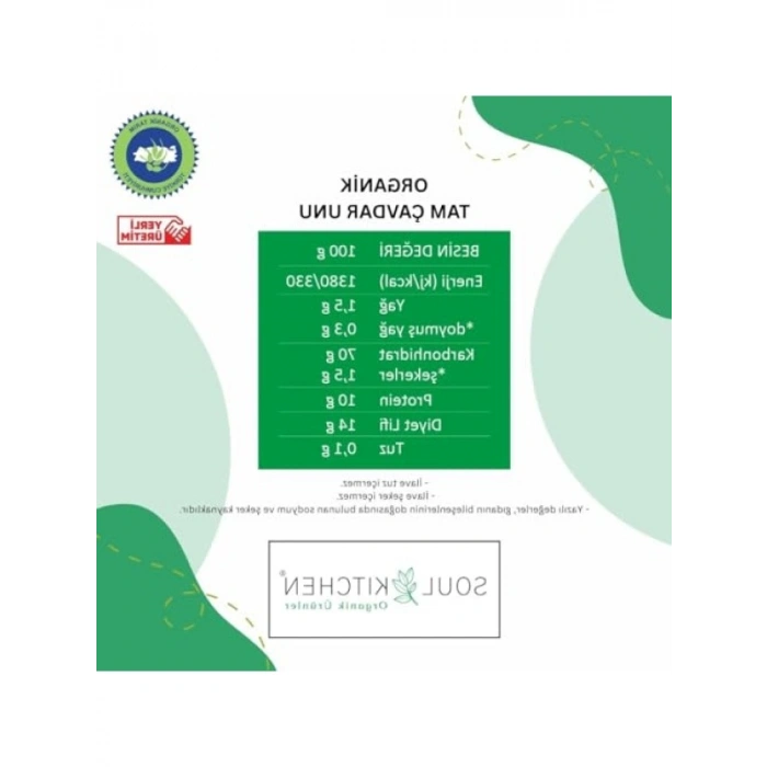 Organik Tam Çavdar Unu - 500gr