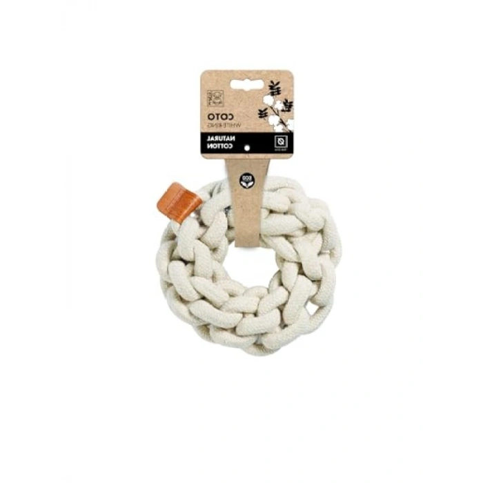 Örgü Halka Oyuncak - 13 cm Beyaz