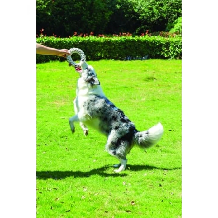 Örgü Halka Oyuncak - 13 cm Beyaz