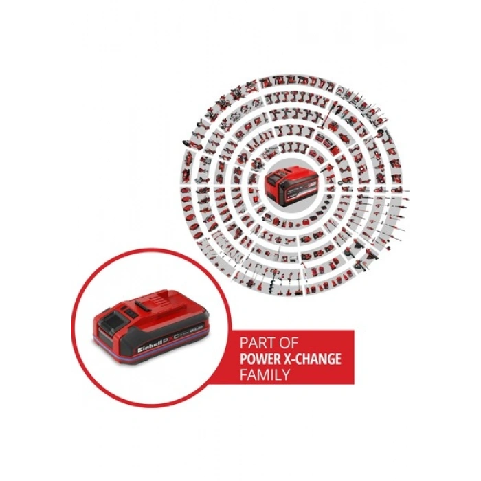 Orijinal Einhell 18 V 3.0 Ah SEALED Power X-Change Plus (18 V Akü, Su ve Toz Koruması, IP57 Koruma Sınıfı,Tüm PXC cihazları için evrensel kullanım, Şarj cihazı dahil değil) - 4511618