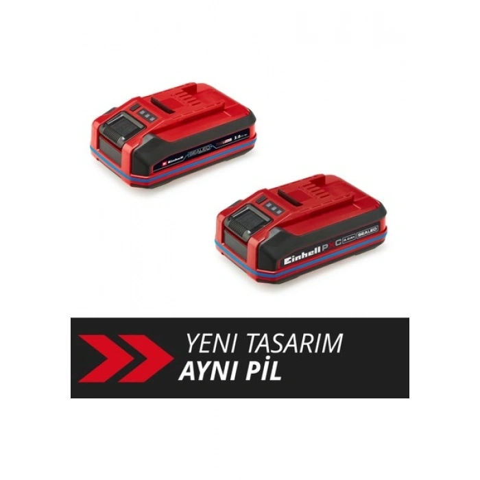 Orijinal Einhell 18 V 3.0 Ah SEALED Power X-Change Plus (18 V Akü, Su ve Toz Koruması, IP57 Koruma Sınıfı,Tüm PXC cihazları için evrensel kullanım, Şarj cihazı dahil değil) - 4511618