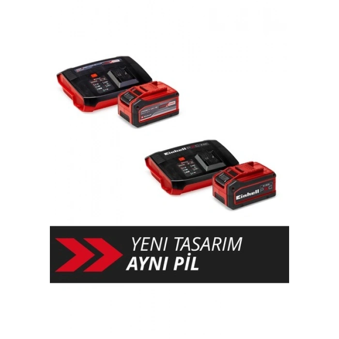 Orijinal Einhell Başlangıç Kiti 4-6 Ah akü ve Boostcharger Power X-Change (Li-Ion, 18 V, 60 dakika şarj süresi, tüm Power X-Change aletleri için uygundur) - 4512143