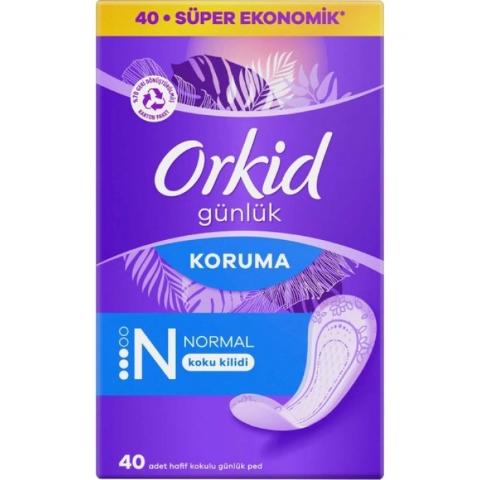 Orkid Günlük Ped Ekonomik Paket Normal 40 Adet Ped