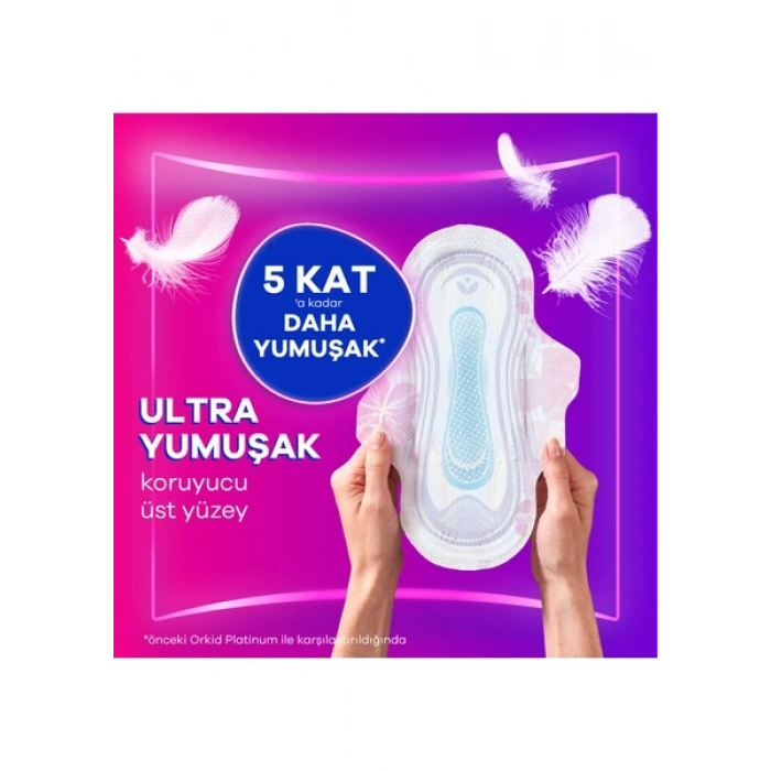 Orkid Platinum Hijyenik Ped Süper Ekonomik Paket Uzun (Boy 2) 18 Adet Ped