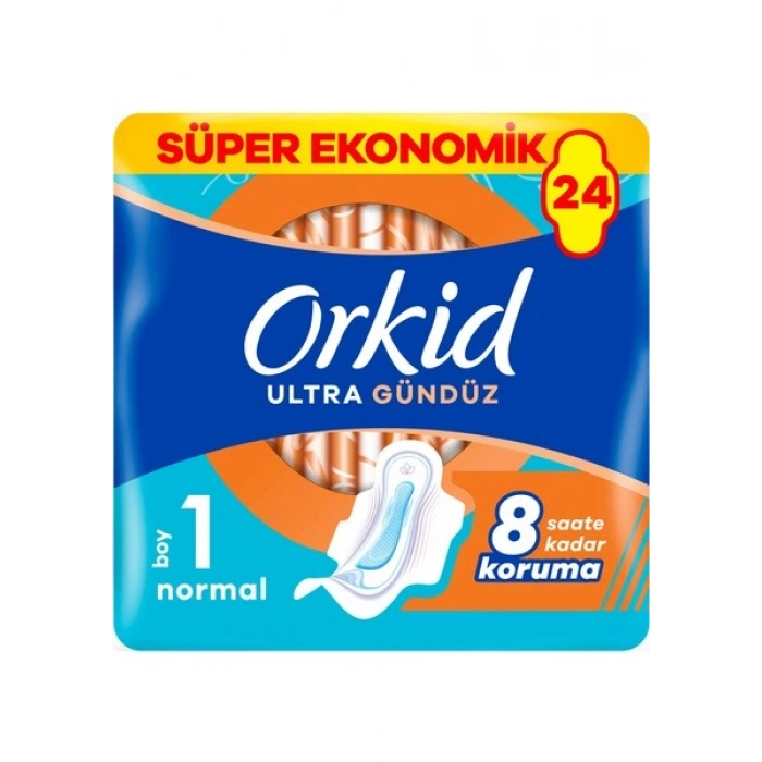 Orkid Ultra Hijyenik Ped Süper Ekonomik Paket Normal (Boy 1) 24 Adet Ped