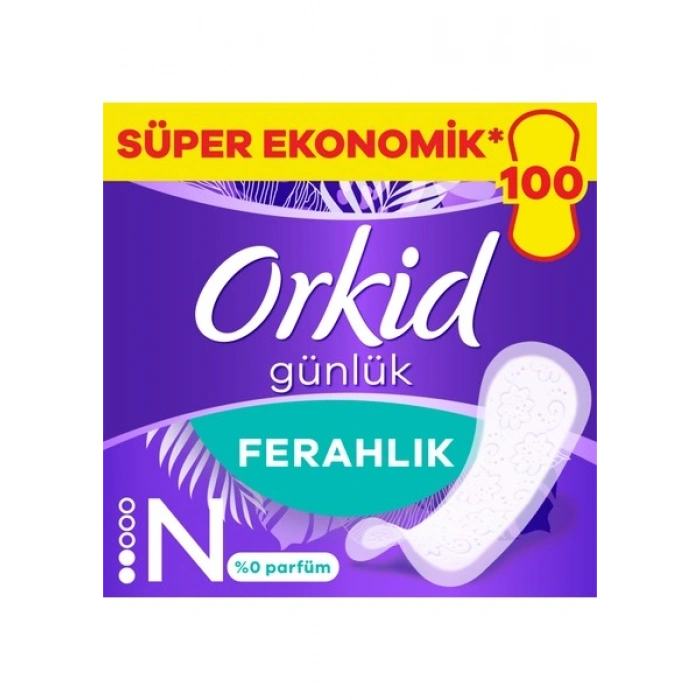 Orkid Yaprak Günlük Ped Süper Ekonomik Paket Normal 100 Adet Ped