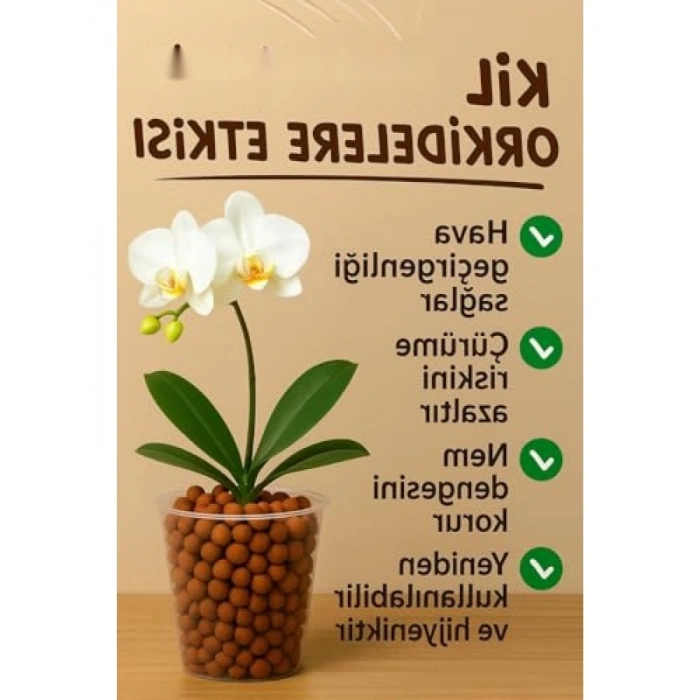 Orkide Yetiştirme İçin Kil Bilyesi - 8-16 mm (1 Litre)