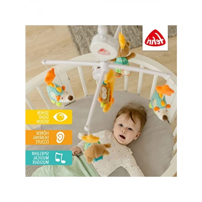 Orman Hayvanları Temalı Bebek Mobil - Müzik Kutusu Oyuncak