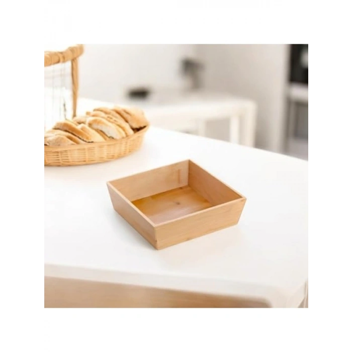 Orta Boy Bambu Ekmeklik/Meyvelik - 19 cm