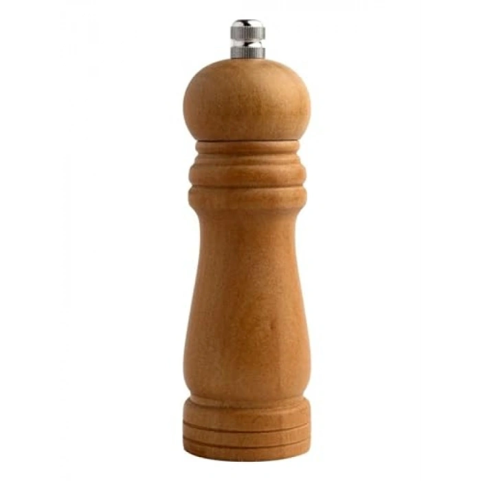 Orta Boy Bambu Gövdeli Ahşap Tuz Karabiber Değirmeni Seti - 2 Adet