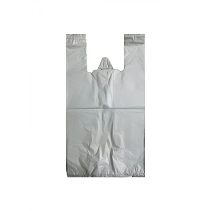 Orta Boy Hışır Atlet Poşet, 1 Kg Kapasite, Beyaz Renk