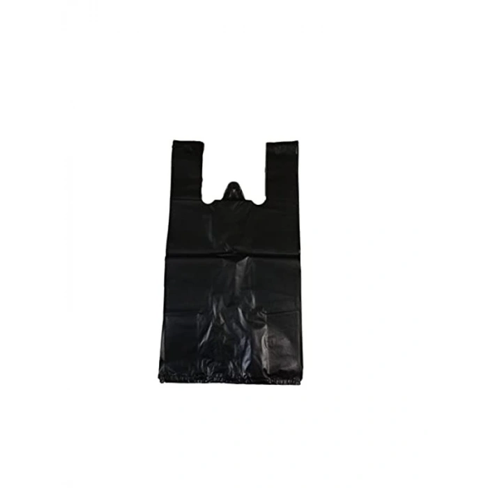 Orta Boy Hışır Atlet Poşet, Kalın Siyah 1 Kg